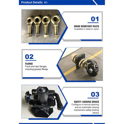 トレーラー牽引コップリング パーソナライズされたOENOとPintle Hook組み合わせヒッチで製造され,160*100/140*80ホールパターンコップリング